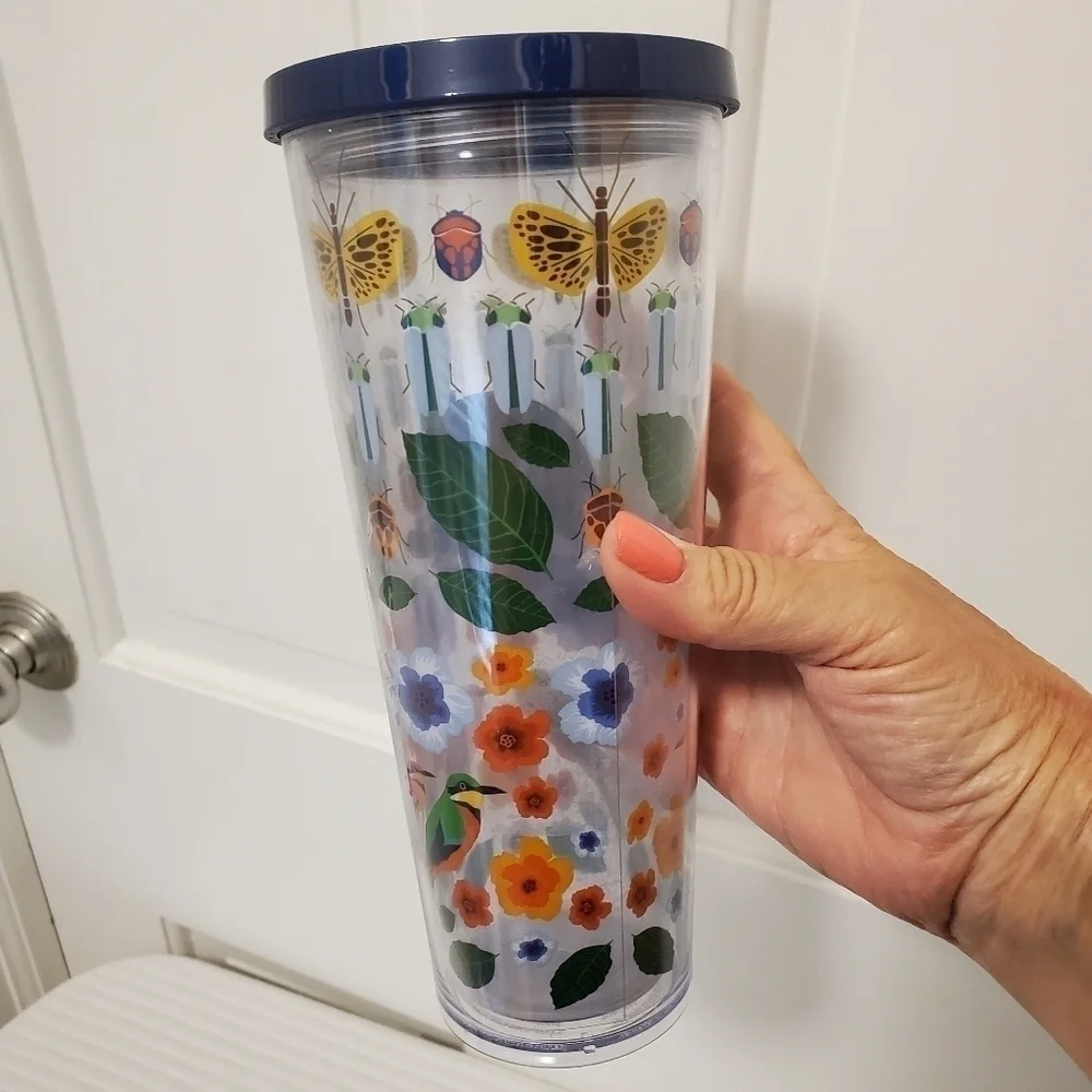 Starbucks 2020 Butterflies, Birds, & Bugs 24 oz. COLD LIQUID tumbler